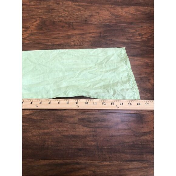 Edward Woman Irish linen lime green TOP Tunic Blouse  size L - Picture 14 of 15